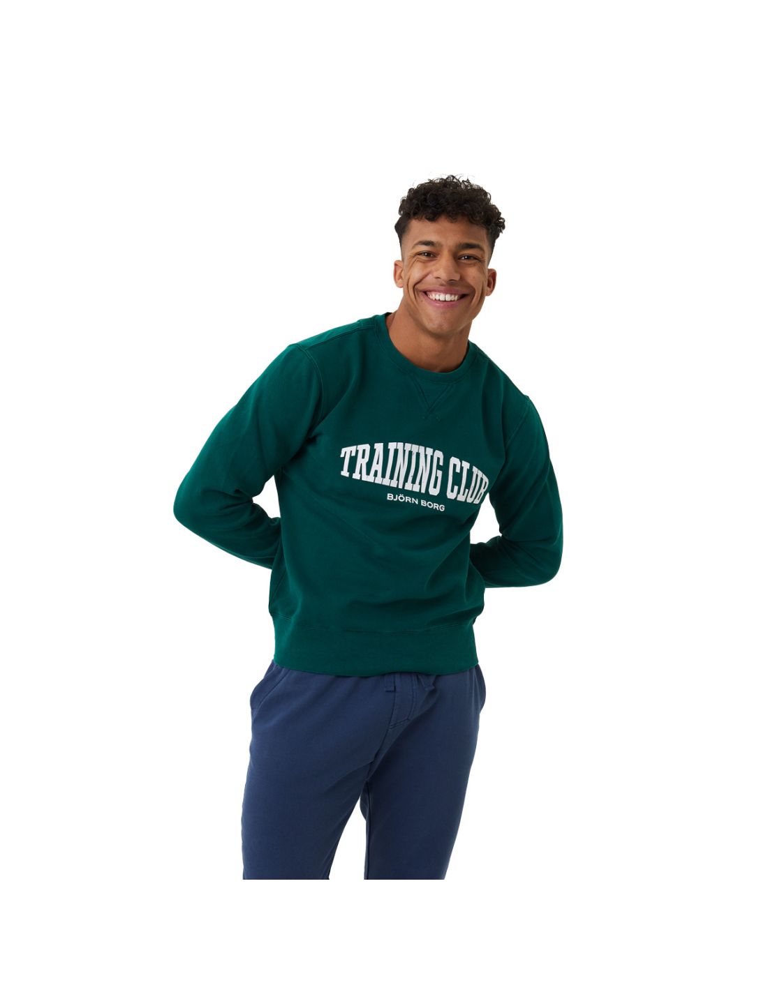 Bjorn Borg Heren Sthml Crew Sweater Botanical Garden Green GN041