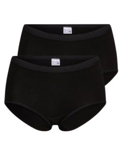 Beeren Dames slip Midi Comfort Feeling 2Pack Zwart