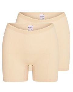 Beeren Dames boxershort Softly met lange pijp 2Pack Beige
