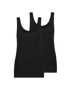 MWTS Dames Hemd zwart 2-Pack