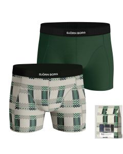 Bjorn Borg Heren Boxershorts 2Pack Premium Cotton Stretch Holiday MP002