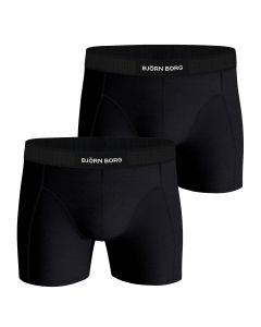 Bjorn Borg Heren Boxershorts 2Pack Lyocell Black MP001