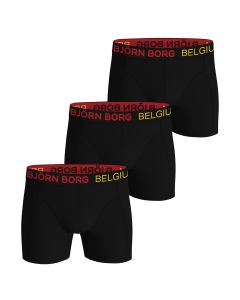 Bjorn Borg Heren Boxershorts Belgium Cotton Stretch 3pack Zwart