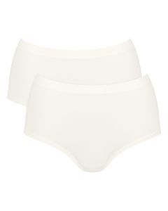 Sloggi GO Sence Highwaist Maxi 2Pack Silk White