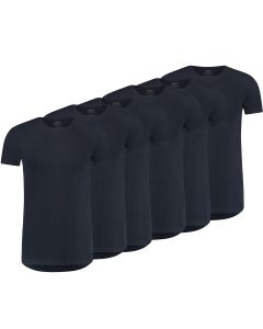 MWTS Heren T-shirt ronde hals Slim fit blauw 3+3 6-Pack