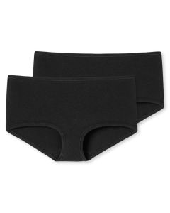 Schiesser Dames Boxer 95/5 Organic 2Pack Zwart