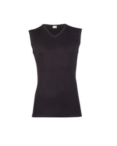 Beeren Heren mouwloos shirt V-hals M3000 Zwart