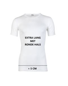 Beeren Heren Extra lang T-shirt met O-hals M3000 Wit