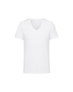 MEY Heren T-shirt V-hals MEY 10 out of 10 Wit 001