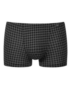 MEY Heren Shorty Round Grid Zwart 2120053