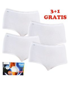 Sloggi Women Basic Maxi Slip 4 pack White 3+1 gratis
