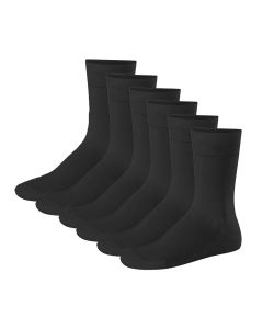 Gino Santi Relax Cotton Sokken Zwart 3+3 6Pack