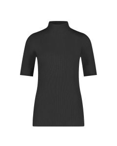 Ten Cate Dames Thermo Rib T-Shirt High Neck Zwart