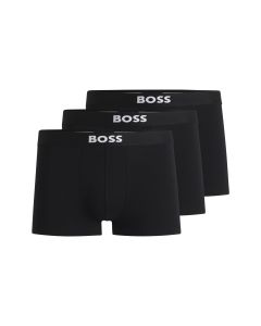Hugo Boss Heren Trunk BOSS One 3Pack Zwart