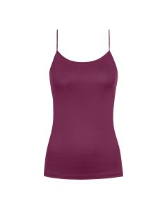 MEY Dames Emotion Top Spaghetti Hemd Barbados Cherry 55201