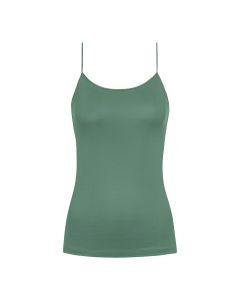 MEY Dames Emotion Top Spaghetti Hemd Peat Moss 55201