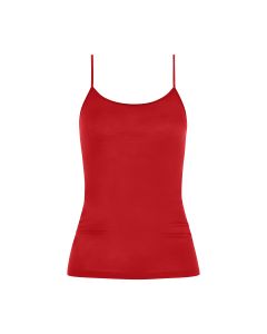 MEY Dames Emotion Top Spaghetti Hemd Rubin Red 55201