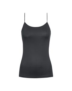 MEY Dames Emotion Top Spaghetti Hemd Thunder Grey 55201
