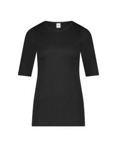 Ten Cate Dames Thermo Rib T-Shirt Zwart