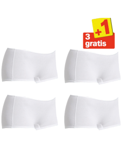Sloggi Feel Sensational Short 02 4 pack Wit 3+1 Gratis