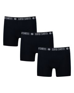 Gino Santi Heren Boxershort Comfort Cotton 3-pack Zwart
