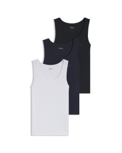 Hugo Boss Heren Tank Top Rib Classic 3Pack 971