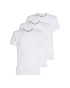 Calvin Klein Heren 3Pack Crew Neck T-Shirt Wit