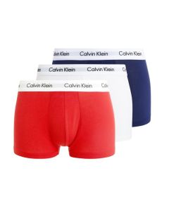 Calvin Klein Ondergoed Colors Red White Blue Low Rise Trunk 3pack