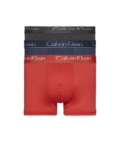 Calvin Klein heren 3pack Special Red Heat/ Charcoal/ Blue Shadow