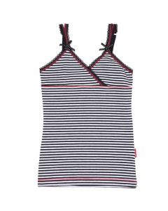 Claesen's Meisjes Singlet Navy White Sripes