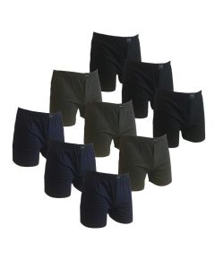 Suaque Klassieke boxer 9 pak Navy, Zwart, Antraciet
