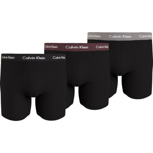 Calvin Klein Heren BOXER BRIEF 3PK B- BLACK, TAWNY PORT, PORPOISE WBS