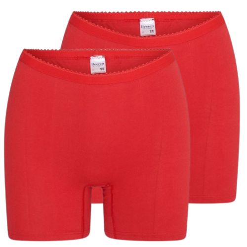 Beeren Dames boxershort Softly met lange pijp 2Pack Rood