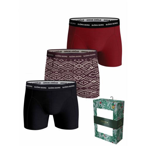Bjorn Borg Heren Boxershorts 3Pack Cotton Stretch Holidays MP001