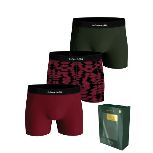 Bjorn Borg Heren Boxershorts 3Pack Premium Cotton Stretch Holiday MP001