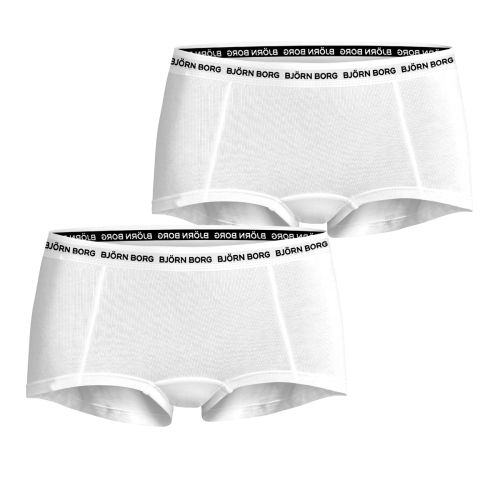 Bjorn Borg Dames Minishorts 2Pack CORE LOGO Wit MP003