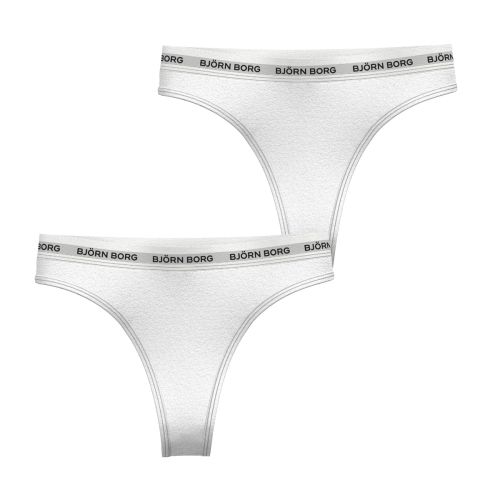 Bjorn Borg Dames String 2Pack CORE LOGO Wit MP003