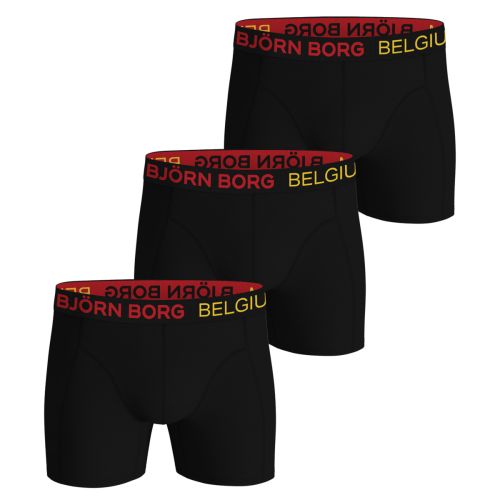 Bjorn Borg Heren Boxershorts Belgium Cotton Stretch 3pack Zwart