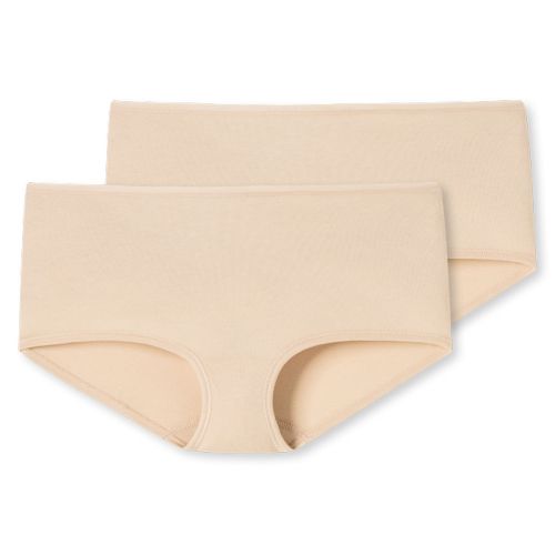 Schiesser Dames Boxer 95/5 Organic 2Pack Sand