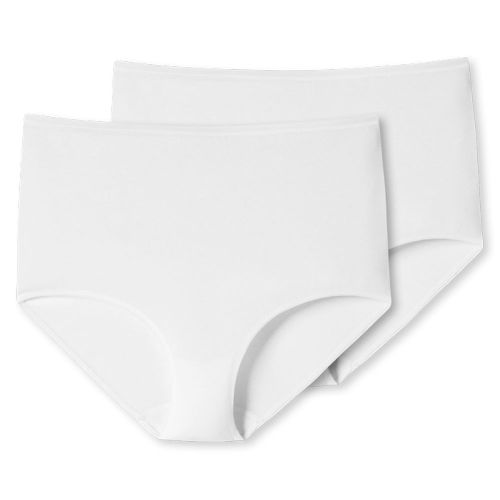 Schiesser Dames Maxi 95/5 Organic 2Pack Wit