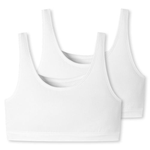 Schiesser Dames Bustier 95/5 Organic 2Pack Wit