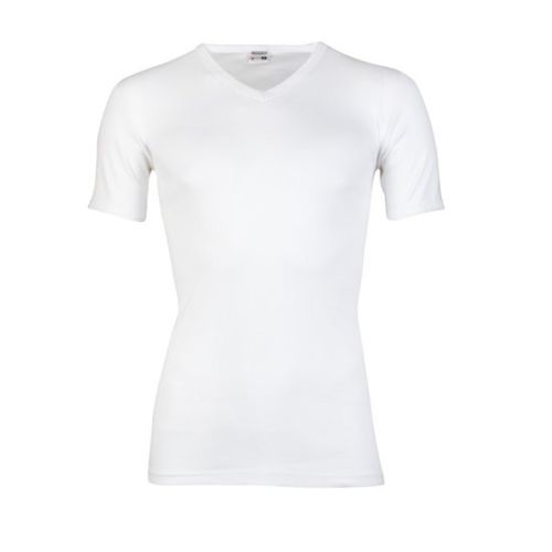 Beeren Heren T-shirt V-hals en K.M. M3000 Wit