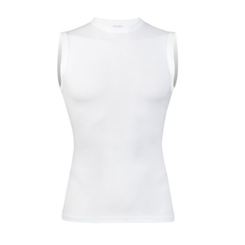 Beeren Heren mouwloos shirt Young (zachte micro stof) Wit