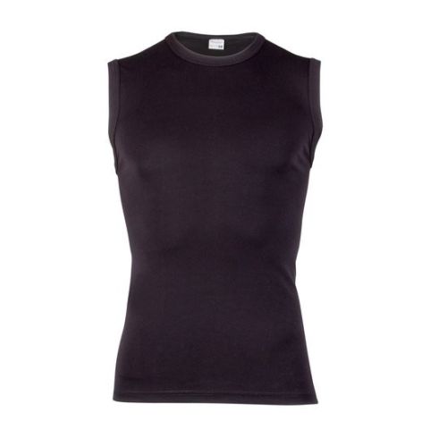 Beeren Heren mouwloos shirt Young (zachte micro stof) Zwart