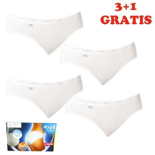 Sloggi Basic Mini Slip 4 pack Wit 3+1 gratis