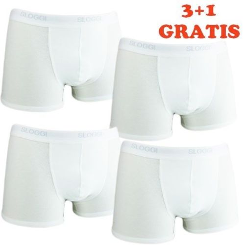 Sloggi Men Basic Short wit 4Pack, 3+1 gratis