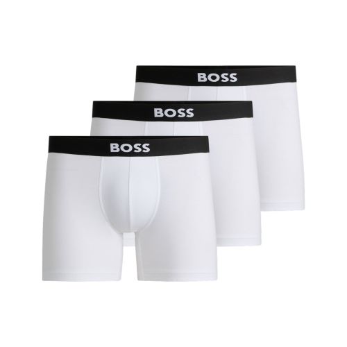 Hugo Boss Heren Boxer Briefs BOSS One 3Pack Wit