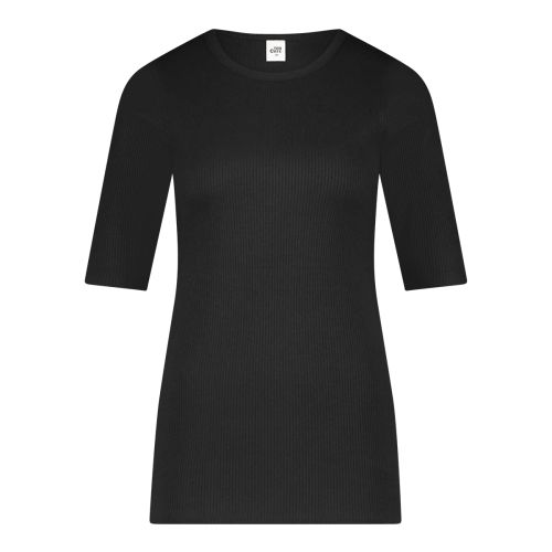Ten Cate Dames Thermo Rib T-Shirt Zwart