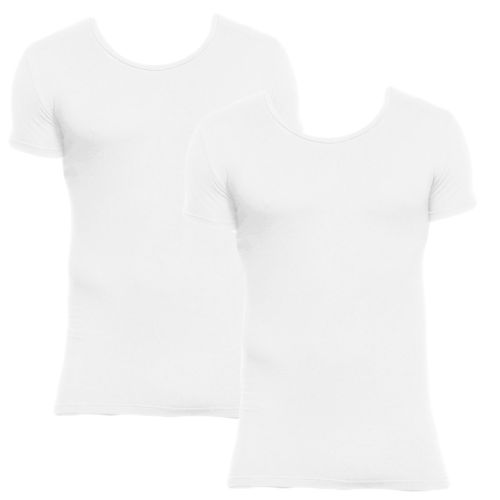 STORMEN Bamboe T-Shirt Wit 2-pack