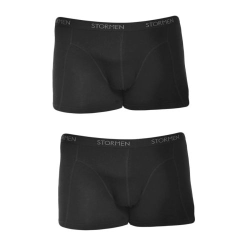 STORMEN Bamboe Boxershort Zwart 2-pack